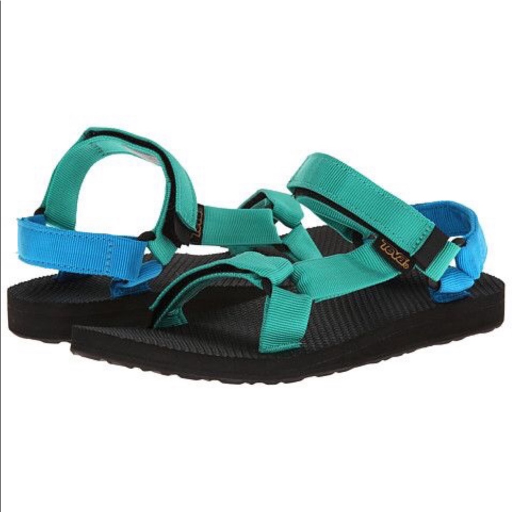 Teva Orignal Universal Blue / Green Sport Sandal 🦋